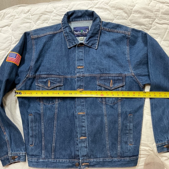 Official 9tour merch)Kid Rock Rebel Soul Tour men’s medium denim jacket - Picture 4 of 5